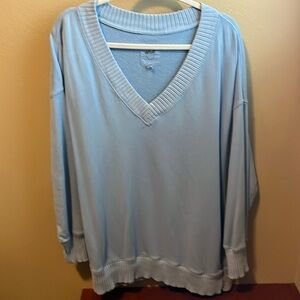 Aerie size medium, oversized v-neck sweatshirt.